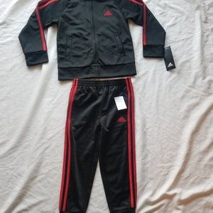 Adidas Black/Red 005 AG0352C AK11 TJ CA 1 Boys Tracksuit